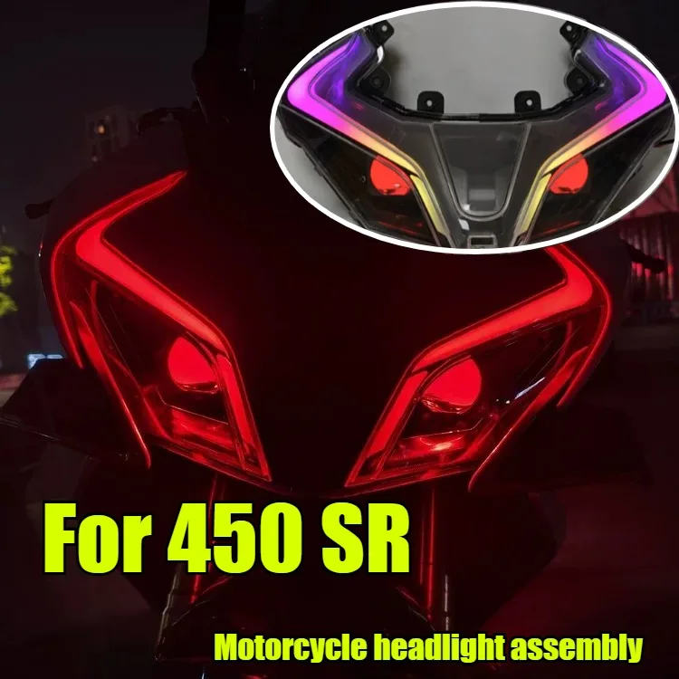 Suitable for 450SR  Modified Accessories Color Matching Daytime Running Lights Modified Motorcycle Headlight Assembly