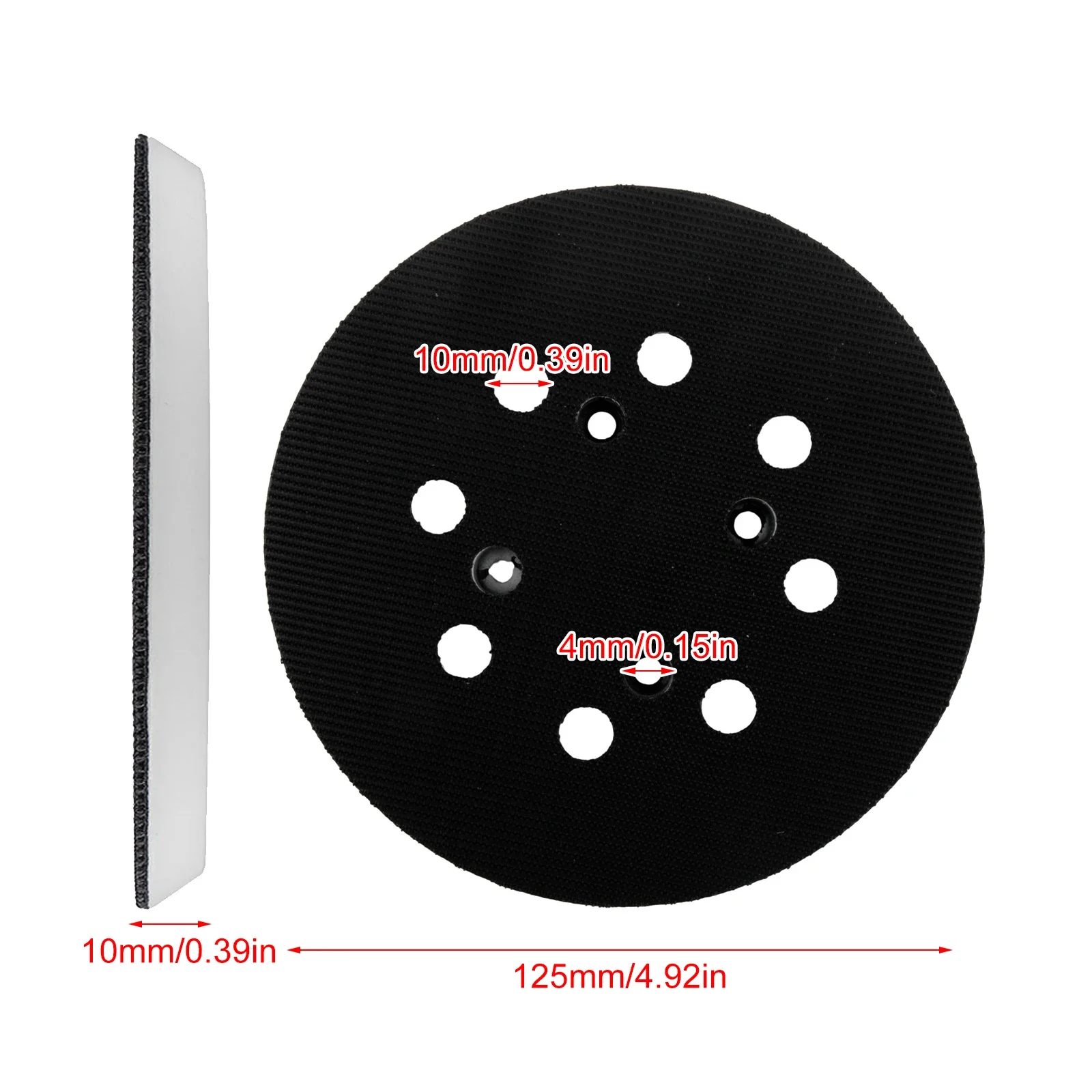 

Backing Sanding Pad 125mm 5 Inch Accessories PEX 300 AE PEX 400 AE PEX 4000 AE Polished Plate Power Tool Wear-resistant Air Tool