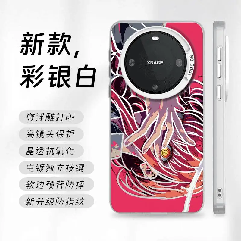 3D Chainsaws Man Makima Phone Case for Samsung S25 S24 S23 For Xiaomi For VIVO 200 Ultra For OPPO Find x8 Pro Anime Girl Cover