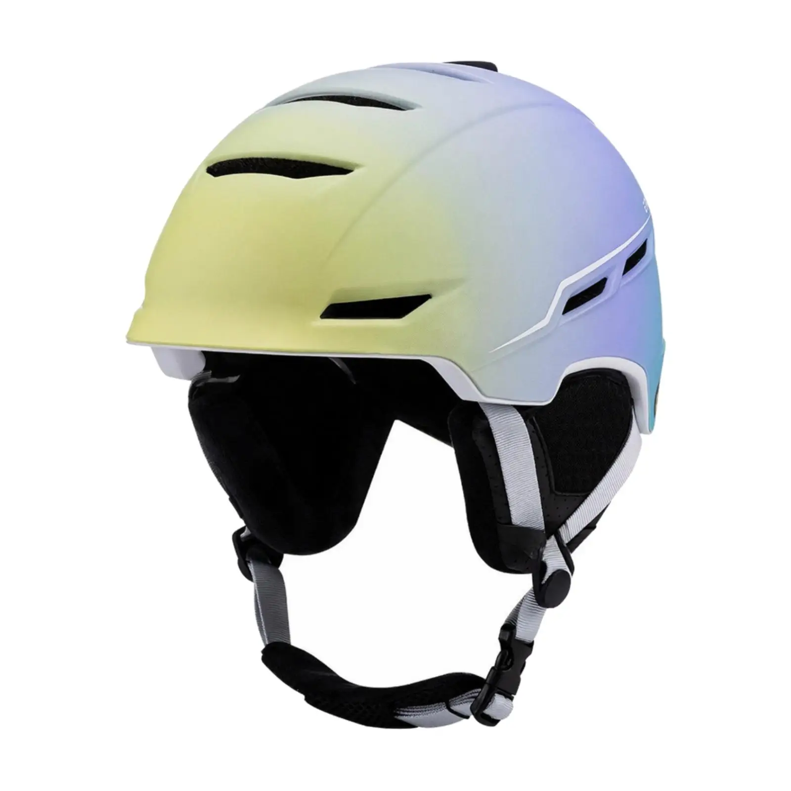 Lightweight Ski Protector Helmet for Snow Sports Enthusiasts with Molded Shell and Eye Cover Lavender Design Gear