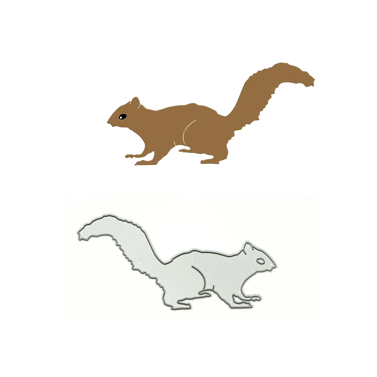 Squirrel Pattern Die Cut For Scrapbooking Metal Cutting Punch Stencil Greeting Card Paper Craft Clipart Diary Album Decorating