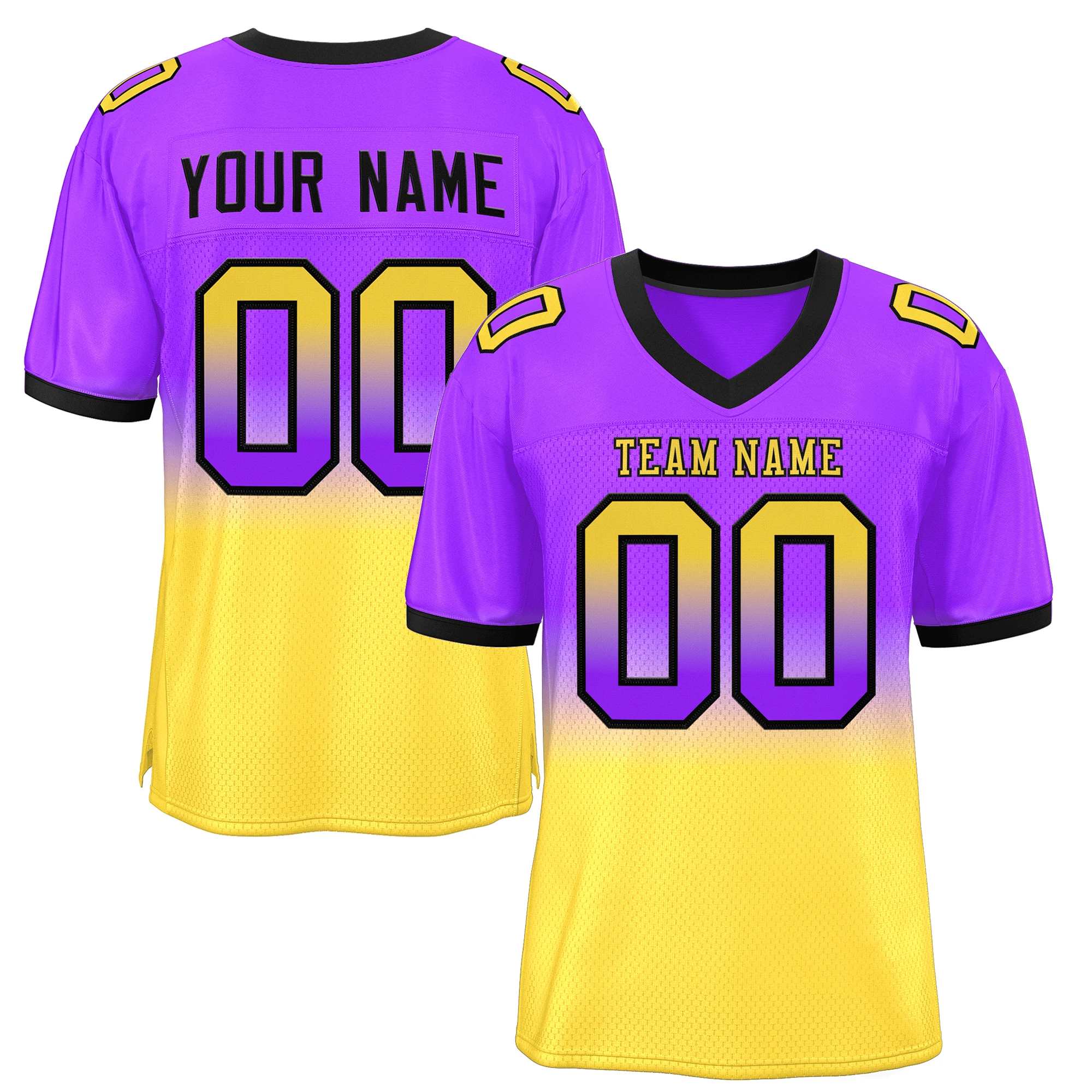 Personalized American Football Wear Stitched Name Number Rugby Shirt Performance Sports Uniform for Unisex