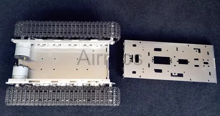 2WD Metal Shock Absorber Tank Track Chassis with Caterpillar DC Motor for Arduino STM32 ROS Robot Car Arm Platform Starter Kit