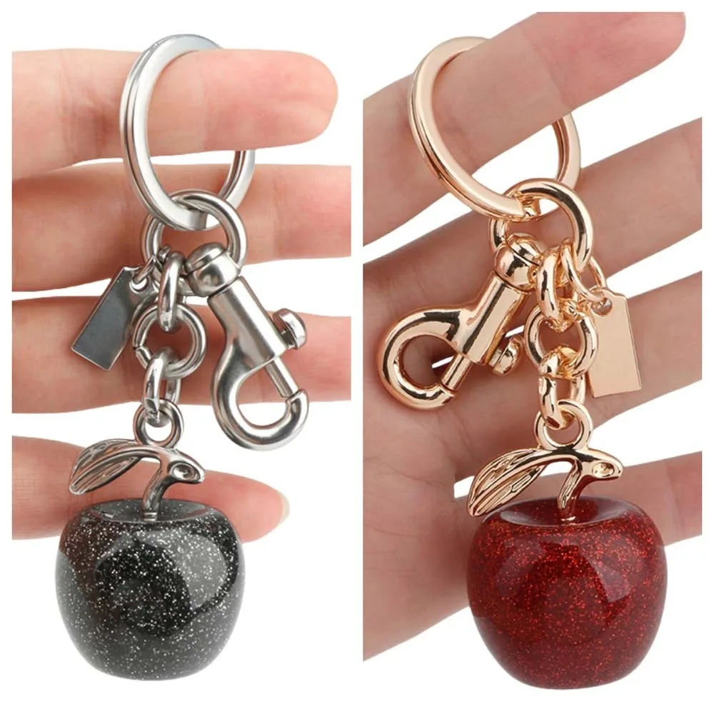 Ornaments Cherry Keychain 3D Crafts Key Decoration Cherry Charms Handbag Jewelry Bag Accessories Car Keyring Backpack Decor