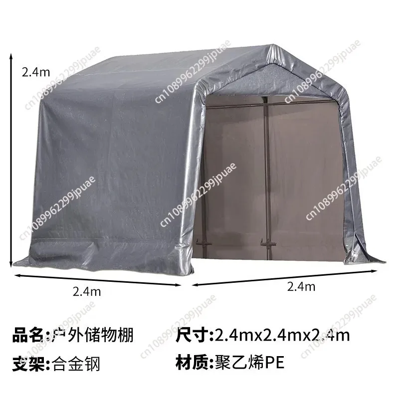Multisize Outdoor Portable Storage Tent Waterproof Sun Shade Car Protective Cover Heavy Duty Garden Shelter Mobile Storage House