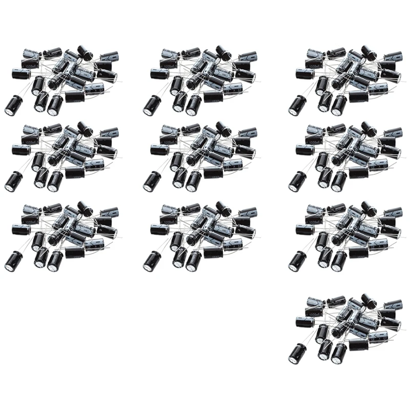 200 Pcs 1000UF 25V 105C Radial Electrolytic Capacitors Black 17Mm