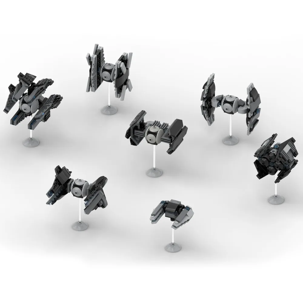 

Universe Planet Series Building Blocks Fighter Spaceship MOC Assembled Model Ornaments Bricks Kid DIY Creativity Toys Gifts