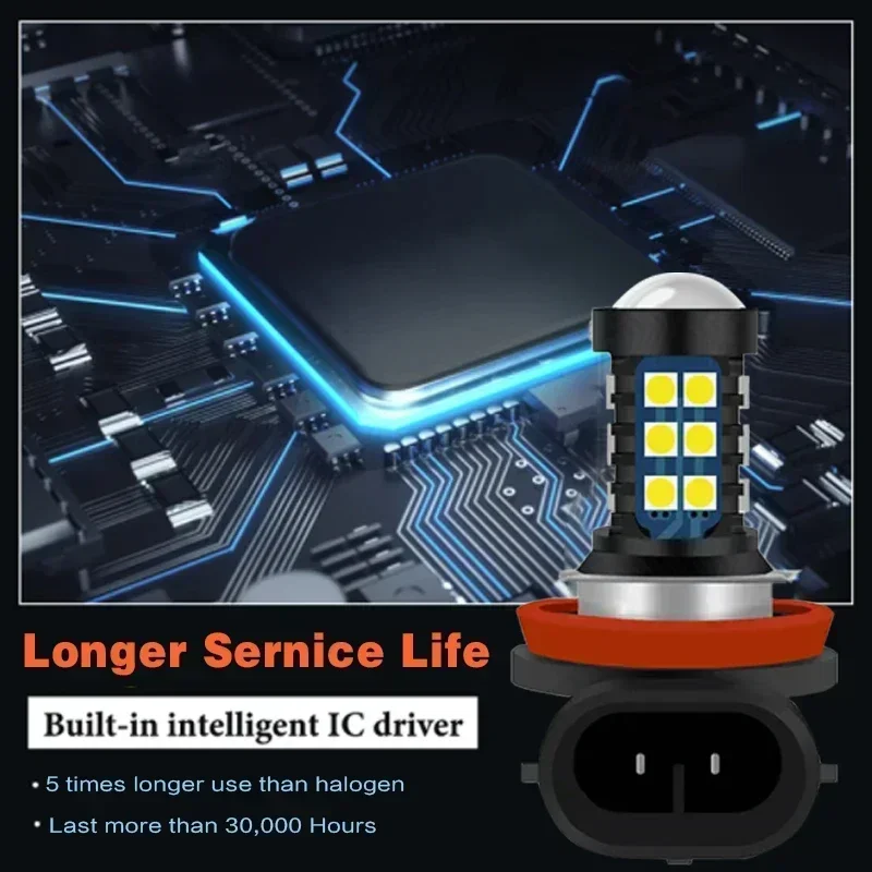 2Pcs LED Lamp Car Front Fog Light 12V For Toyota Auris 2013 2014 2015 2016 2017 2018 car Front Fog Light Accessories 12v view 2