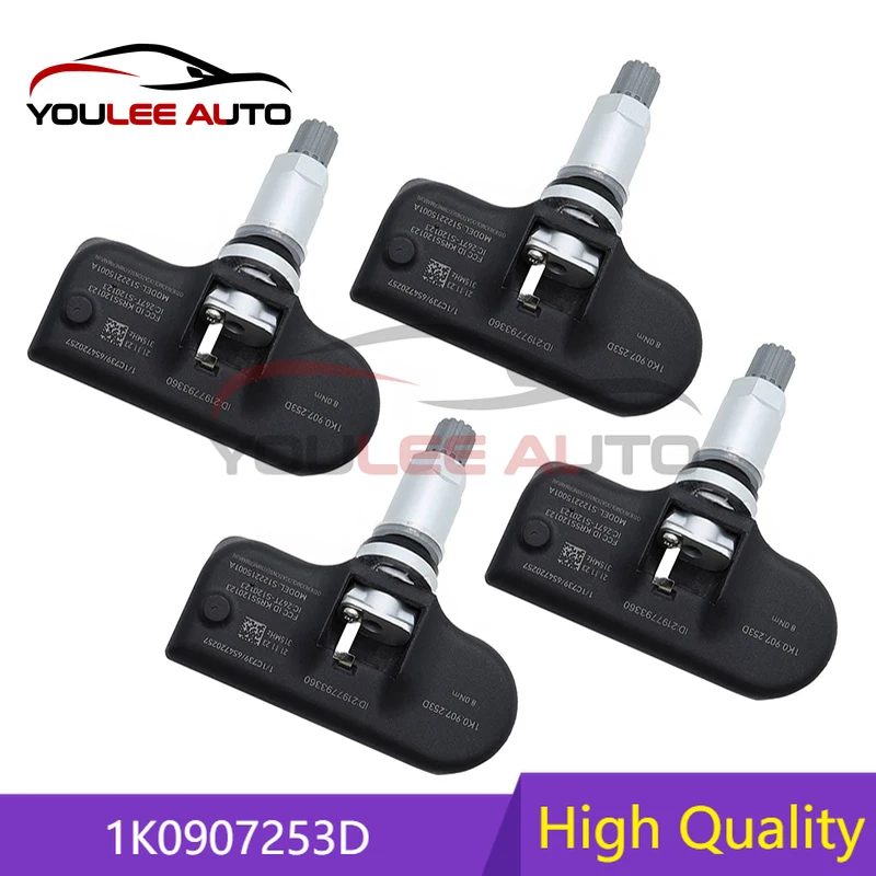 1/4 шт. 1K0907253D 315 МГц датчик давления в шинах TPMS для Audi A3 A4 A5 Q5 S4 Volkswagen Golf Beetle CC GTI Jetta Passat R32 Tiguan