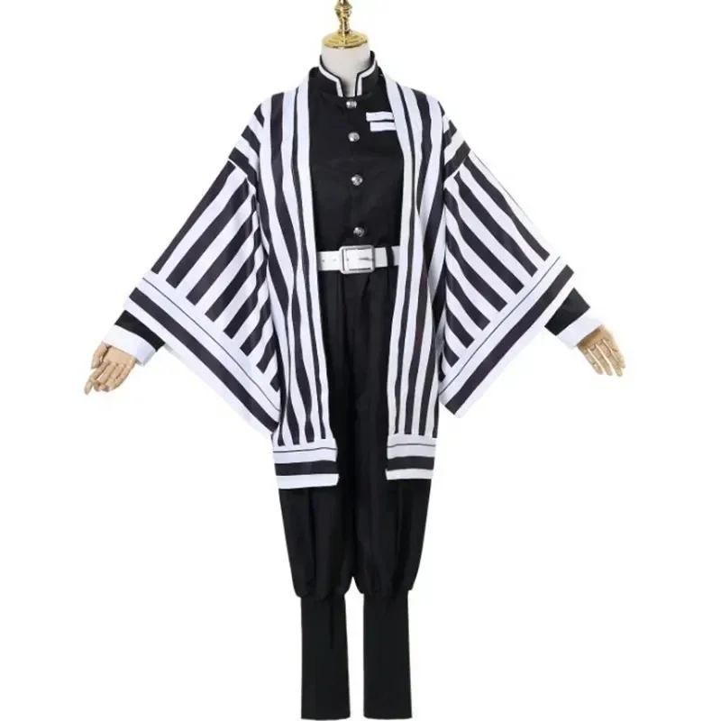 Iguro Obanai Cosplay Anime Demon Slayer Kimetsu No Yaiba Iguro Obanai Haori Kimono Cosplay disfraz accesorios de serpiente blanca
