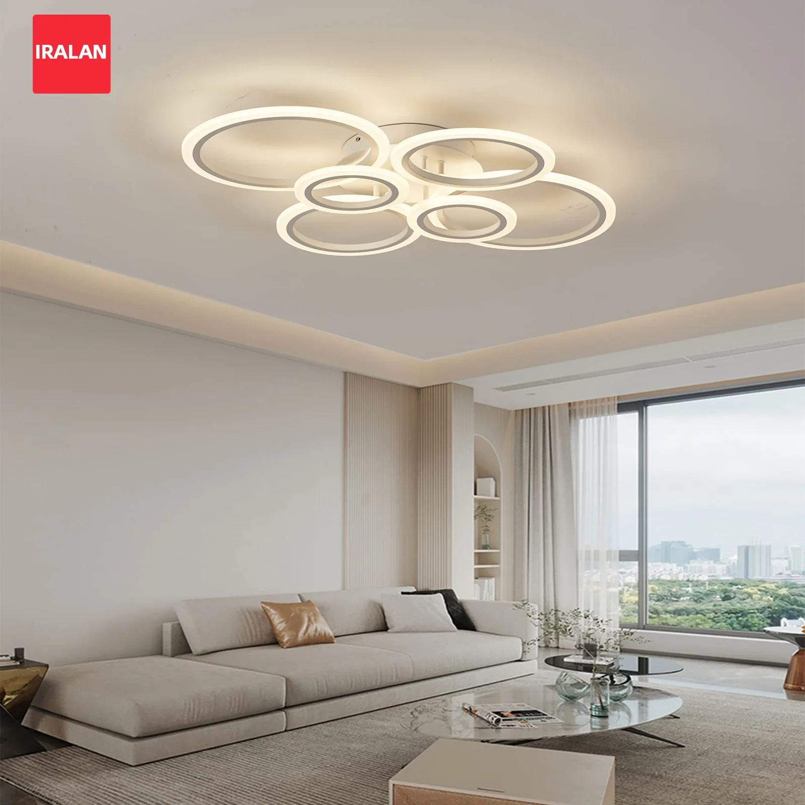 Nordic Ceiling Light Fixture Chandelier Lustre Minimalist Ceiling Lamp Kids Room Bedroom Indoor Ceiling Lamp 3 Color Changeable