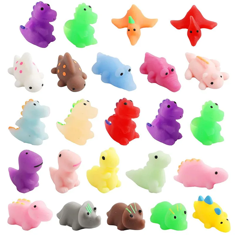 Juguetes de dinosaurio blando Mochi para niños, alivio del estrés sensorial, antiansiedad, TDAH, antiestrés, Regalos divertidos, favores de fiesta