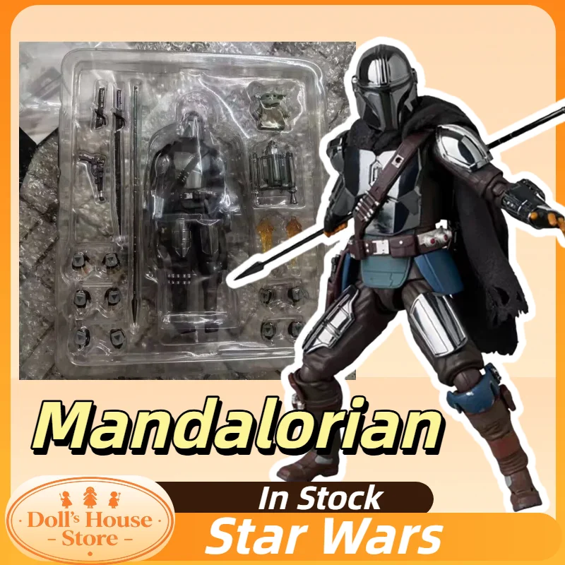 en-stock-star-wars-the-mandalorian-version-chrome-figuras-de-accion-coleccionables-mafex-no256-figura-de-accion-de-anime-juguete