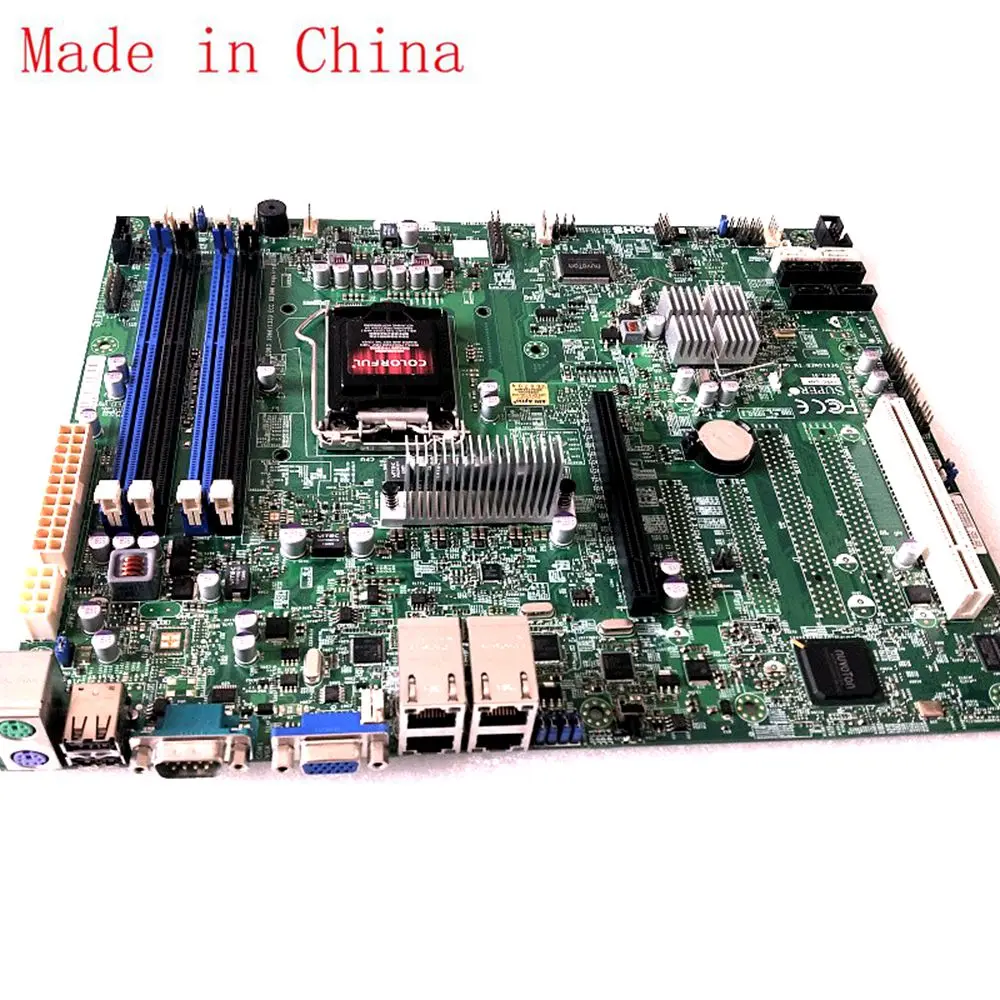 خادم المجلس ل Supermicro X9SCI-LN4 DDR3 إنتل C204 LGA1155 100% اختبار موافق إرسال