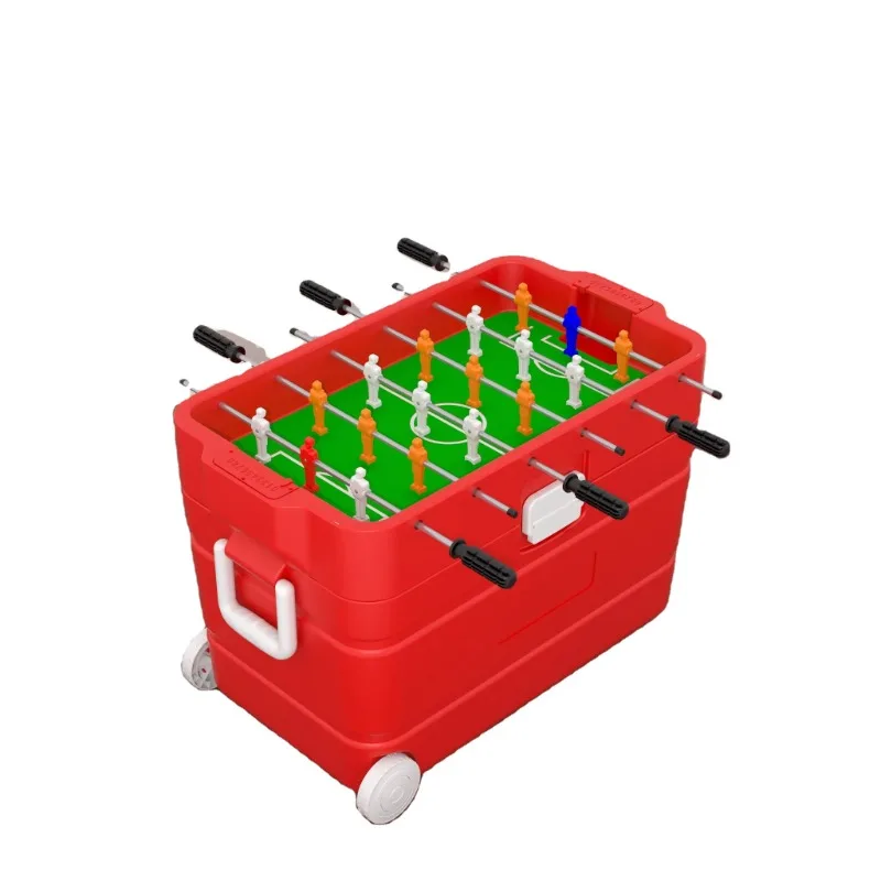 Mini Table Sports Game with Indoor and Outdoor Football Plastic Cooler Box