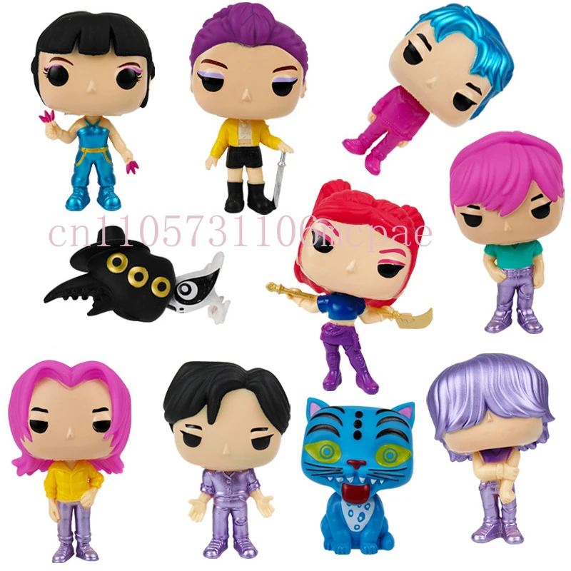 

10pcs/set Hot Witch Hunting Group KPOP Figurine Series Protagonist Group Magpie rumi mira Model Anime Model Christmas Gift
