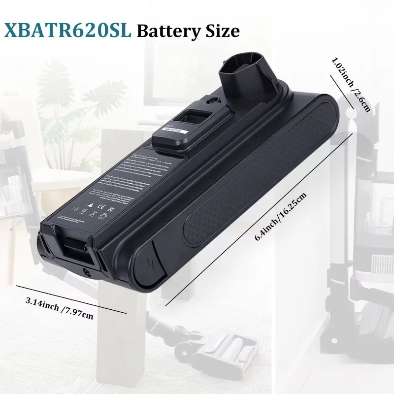 New 21.6V 3000mAh XBATR620SL XBATR620SLEU Replacement Lithium-Ion Battery for Shark Stratos Vacuums LZ500 IZ562H IZ540H UZ565H