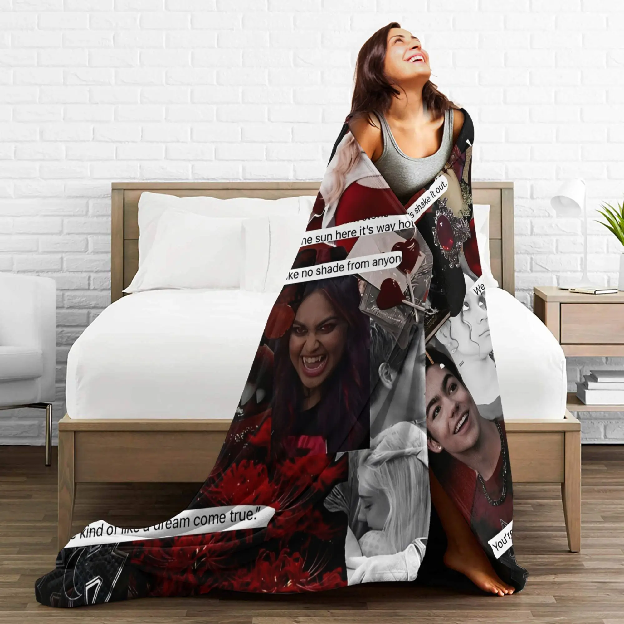 الكسالى 4 فجر مصاصي الدماء غطاء بطانية الصوف نوفا فيكتور سوبر لينة رمي بطانية للخارجية سيارة الأريكة أفخم رقيقة لحاف