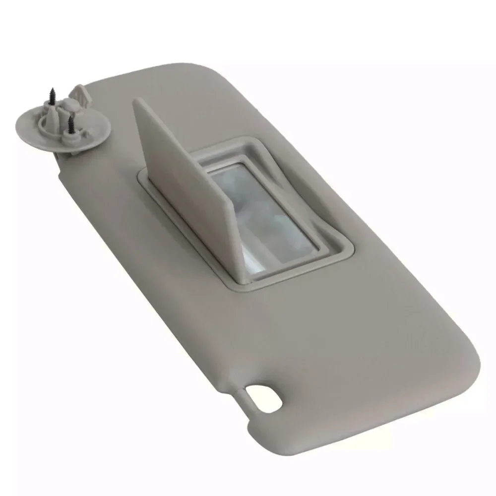 Sun Visor Gray Left Driver Side with Mirror Compatible with CHEVROLET Sonic Spark 2011-2022 Replace 95091732,42481829