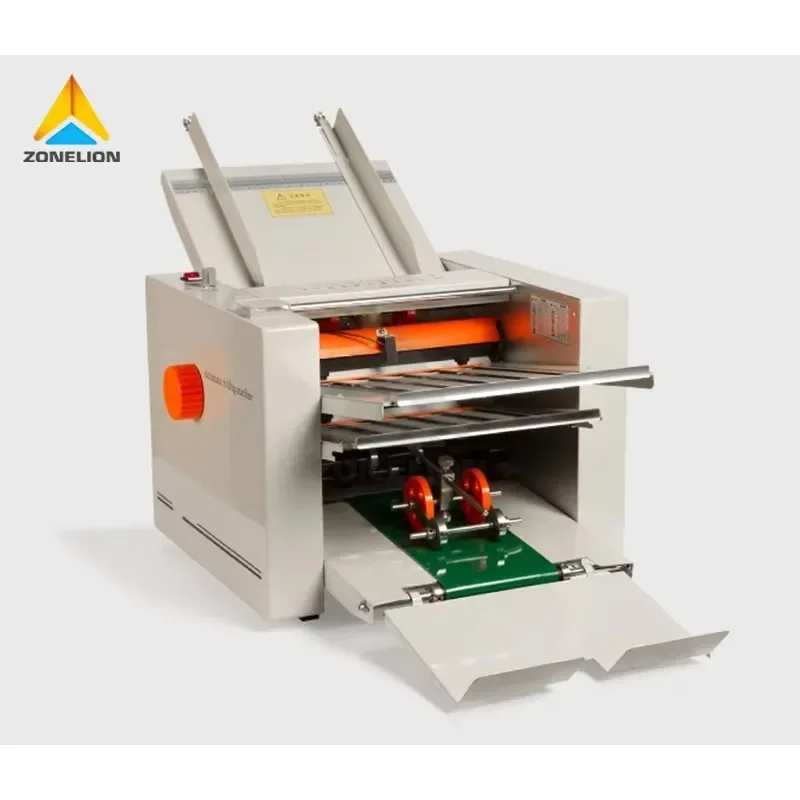 Double Tray Desktop Manuals Newspaper Envelopes Pamphlets Folding Paper Bag Pamphlets Automatic Paper Folding Machine