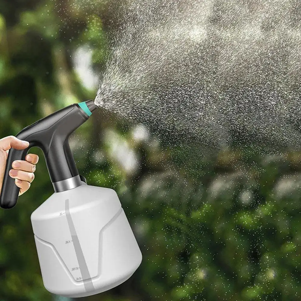 Arrosoir électrique pulvérisateur de plantes 2L, flacon pulvérisateur de jardin Rechargeable avec buse réglable pour fleurs d'intérieur/extérieures Z1L5