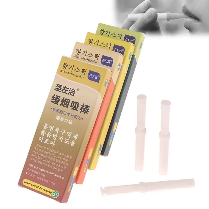 3pcs Box Nicotine Free Plant Cigarette Replacement Stick Relieve Smoking Addiction Portable Healthy Smoking Accessory Plant Heal