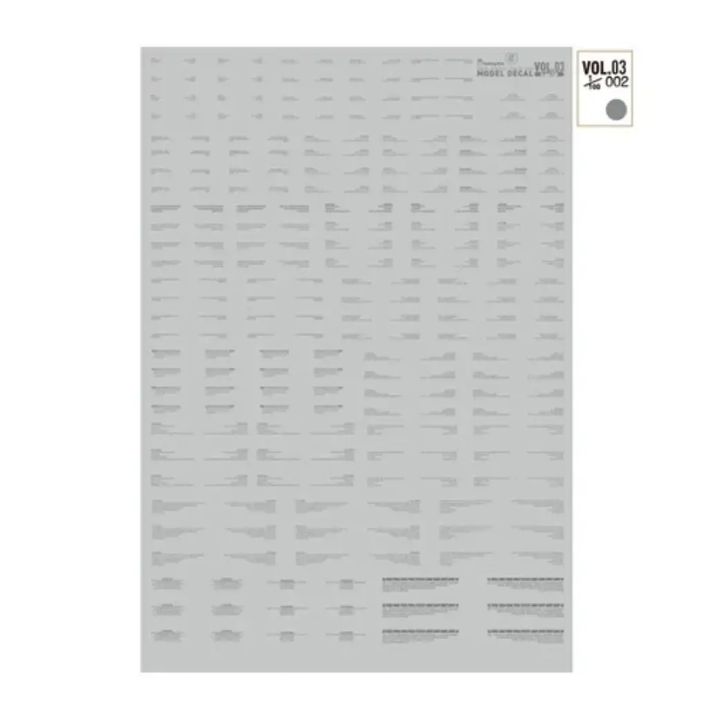 HOBBY MIO VOL.01-VOL.12 High Definition Universele Water Slide Transfer Decals voor Gunpla Mecha Schaalmodel Hobby DIY Accessoires
