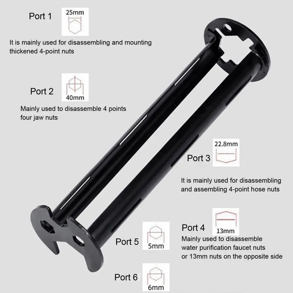 Superior Rotation Wrench 1/2 Pcs Multifunctional Basin Wrench Set 360-degree Rotation Sink Wrench Portable Reusable Universal