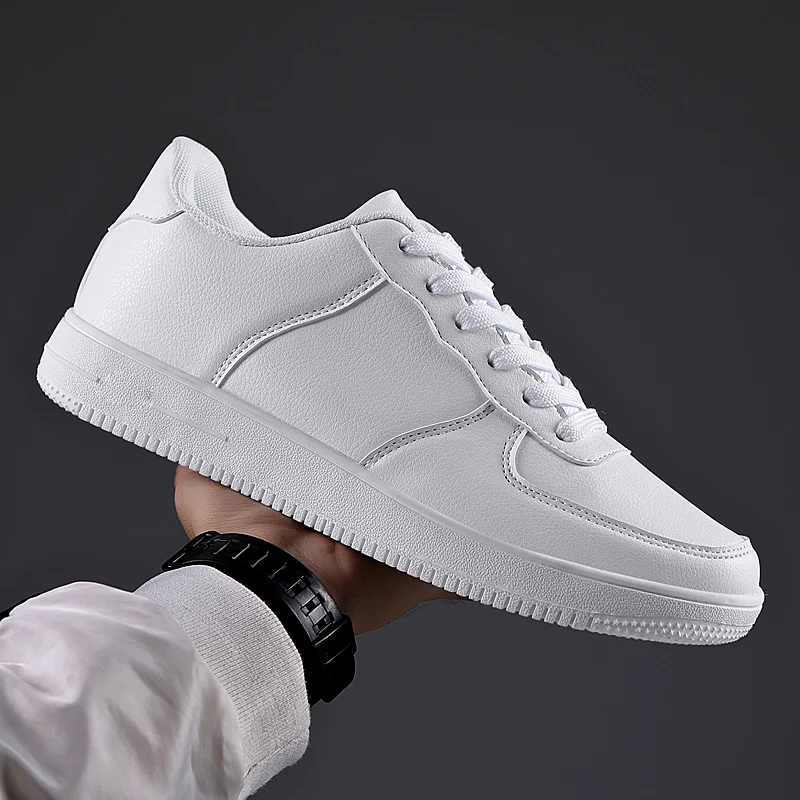 Spring New Men\'s Shoes White Casual Sports Board Shoes Fashion Trend Versatile Campus Little White Shoes Black Student Shoes