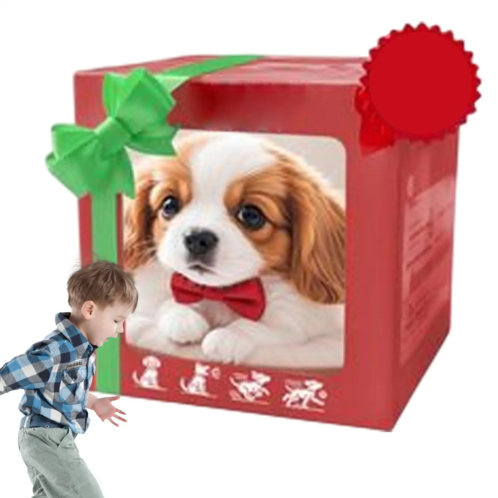 1 stks elektronische robot hond realistisch hondenspeelgoed wandelen blaffen staart kwispelende interactieve robot puppy schattige hond