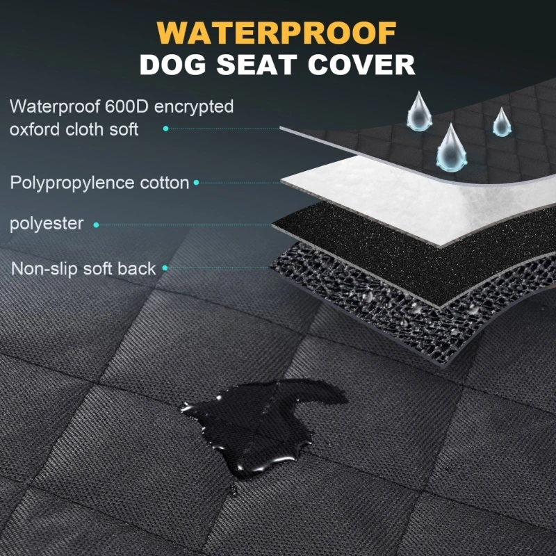 Quick Install No Tools Required Pet Back Protector With 600D Waterproof Not Slip Designs for Dogs