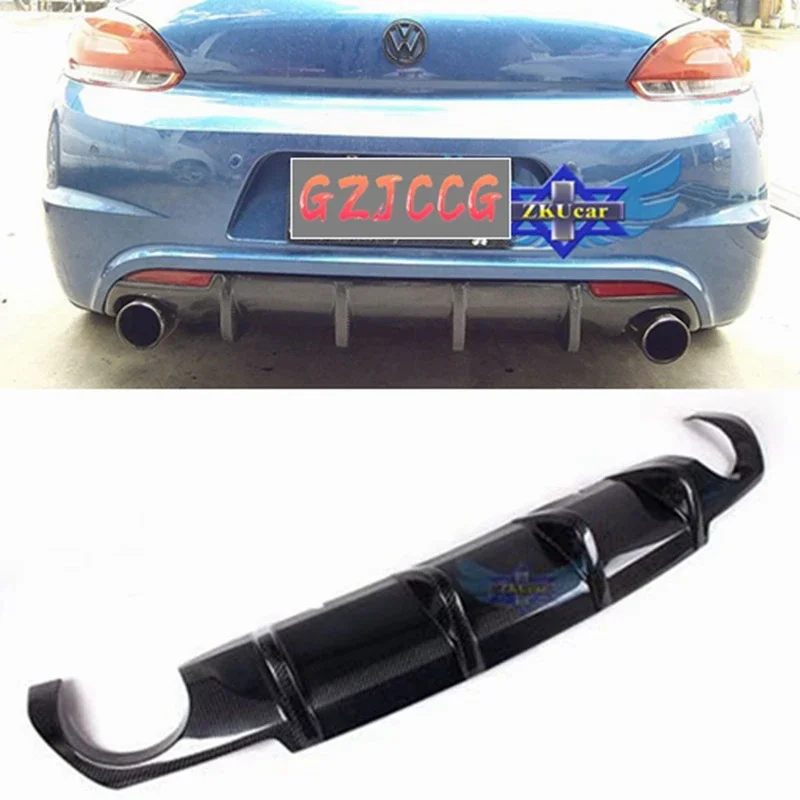 Scirocco carbon fiber rear diffuser wing spoiler for Volkswagen Scirocco (j only R)