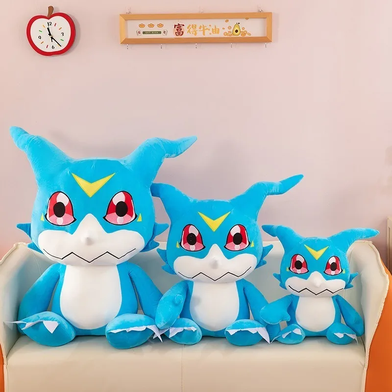 80 سنتيمتر حجم كبير Digimon DemiVeemon Plushies الرقمية الوحش الكرتون أنيمي Peluche Kawaii مريحة لينة دمية ألعاب أطفال هدية