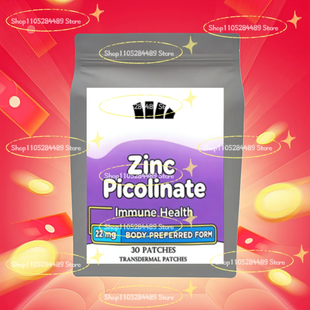 Zinc Picolinate - Well-absorbed Zinc Supplement For Growth And Immune Function - Transdermal Patches 30 Patches
