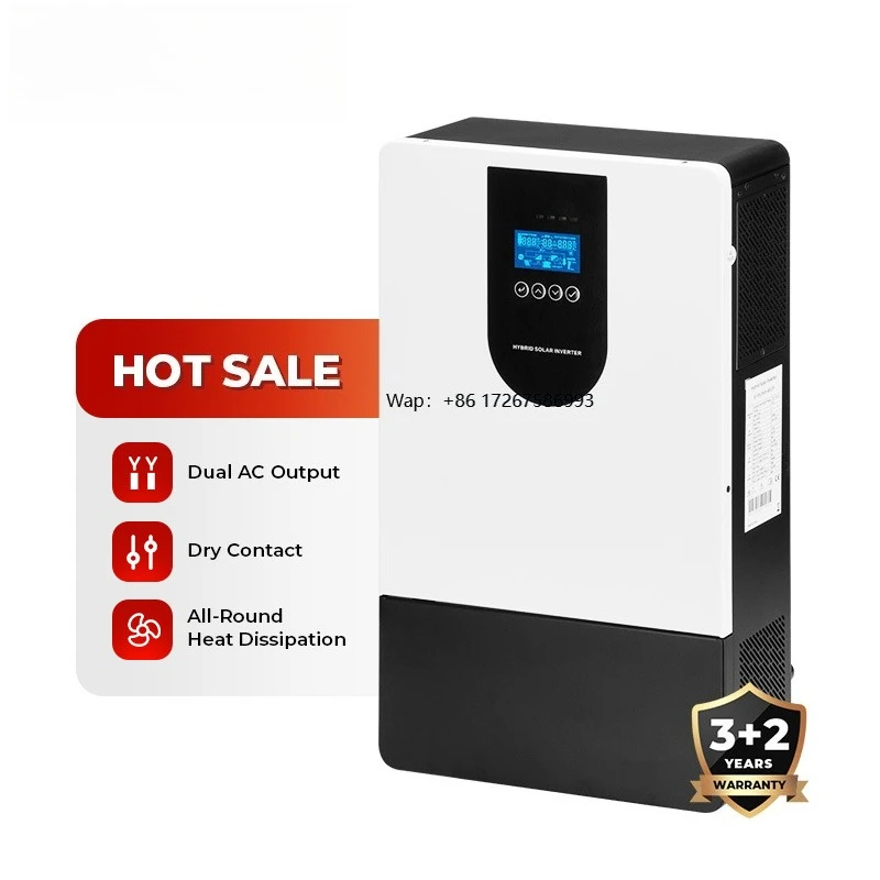 KF Solar 5000w High Frequency Hybrid Solar Inverter 93% Efficiency Single Phase Pure Sine Wave  208-240V