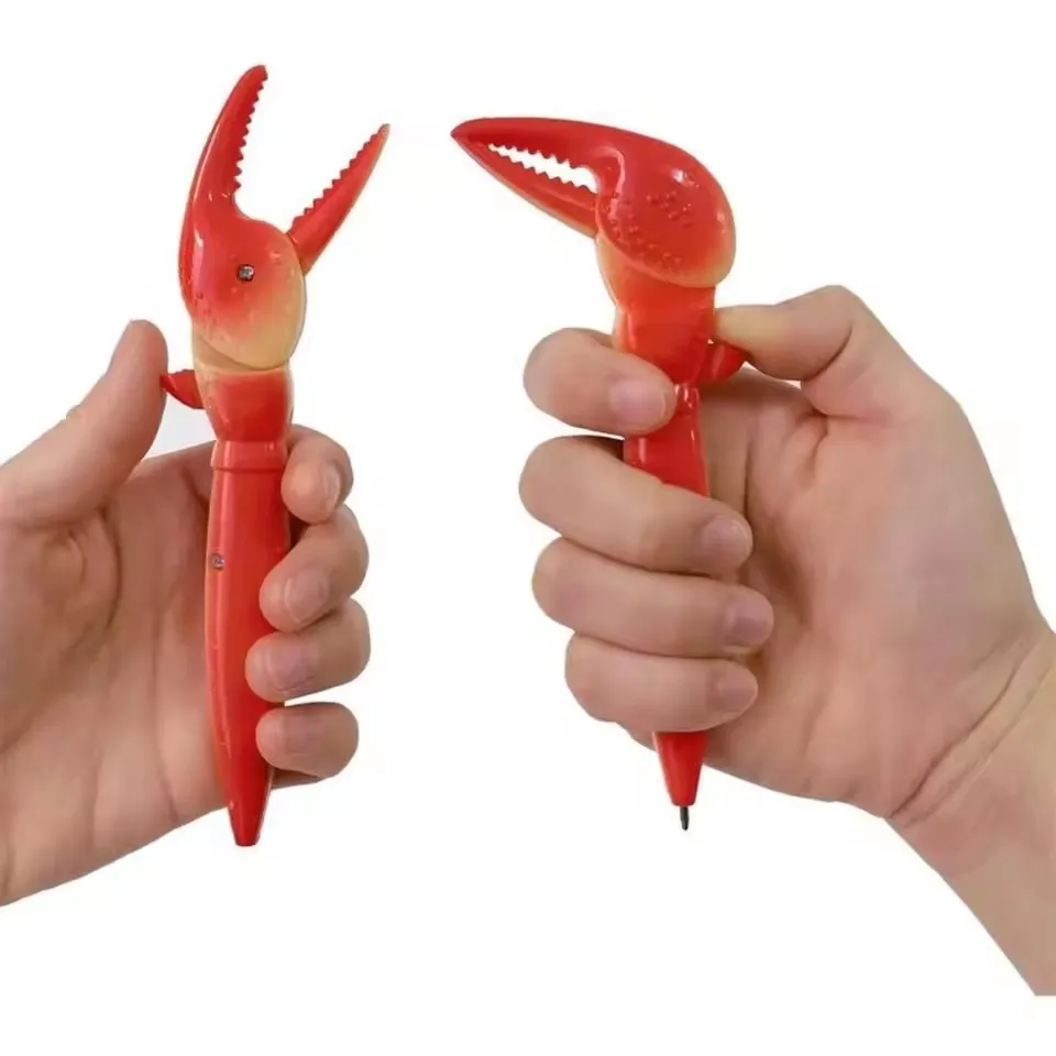 New Style Personalized Creative Crab Claw Pen, Fun Crab Clip Neutral Pen, Press-type, Can Clip Krabs Ballpoint Pen