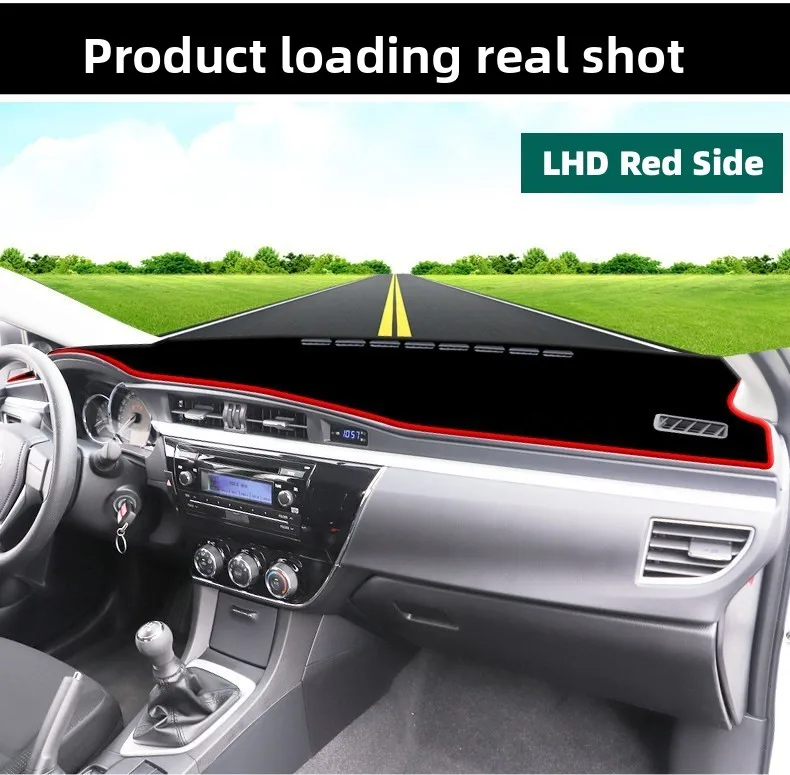 Für Toyota Corolla 2014 2015 2016 2017 2018 Auto-Armaturenbrett-Abdeckmatte, Instrumententafel-Schutz, Teppich-Zubehör – Detail 5