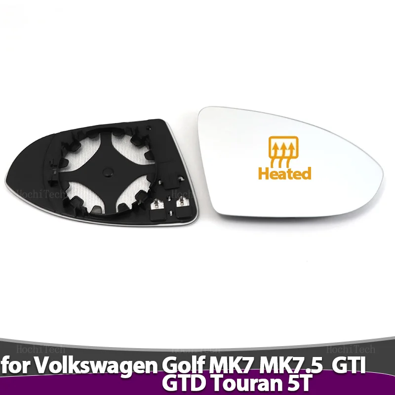 Links Rechts Seite Beheiztes Spiegelglas LH RH Objektiv Ersatz für Volkswagen VW Golf 7 MK7 / MK7.5 GTI GTD 2012-21 Touran 5T