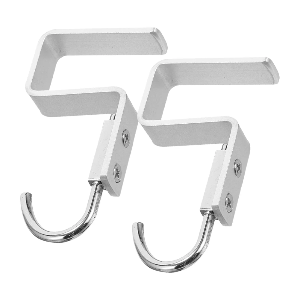

2Pcs Sturdy Metal Hanging Hooks for Desks Backpack Purse Holder Easy Hang Remove Versatile Storage Solution Office Home