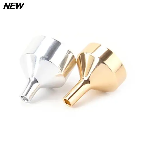 1PCS Stainless Steel Small Funnels For Perfume Liquid Essential Oil Filling Empty Bottle Packing Tool Send Silver/Gold