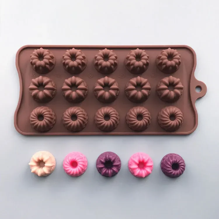 

Flower Baking Mold DIY Chocolate Candy Ice Silicone Mould Resin Plaster Clay Molder Straw topper silicone mold Cookie stencil