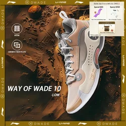 Li-Ning 남성용 WAY OF WADE 10 로우 프로페셔널 농구화, 탄소 플레이트 쿠션 지지대, Lining WOW 10 스니커즈 ABAS083