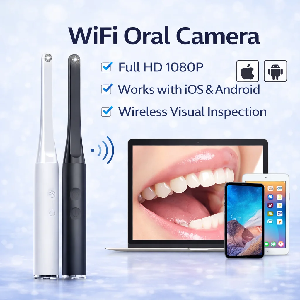Wireless Visual Camera HD 1080P 2 Megapixel for IOS Android Mac Intraoral Skin Examination Nursing Home Kit Tools