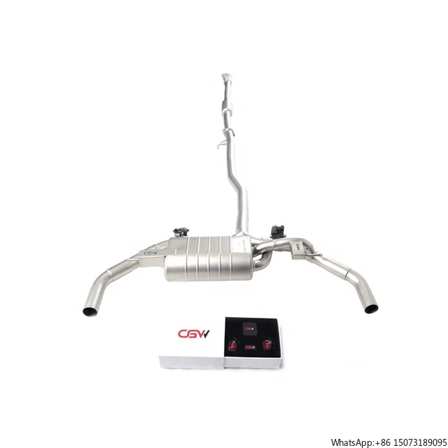 Stainless Exhaust Muffler Pipe System with  Remote Electric Valve Control for A220 2.0T