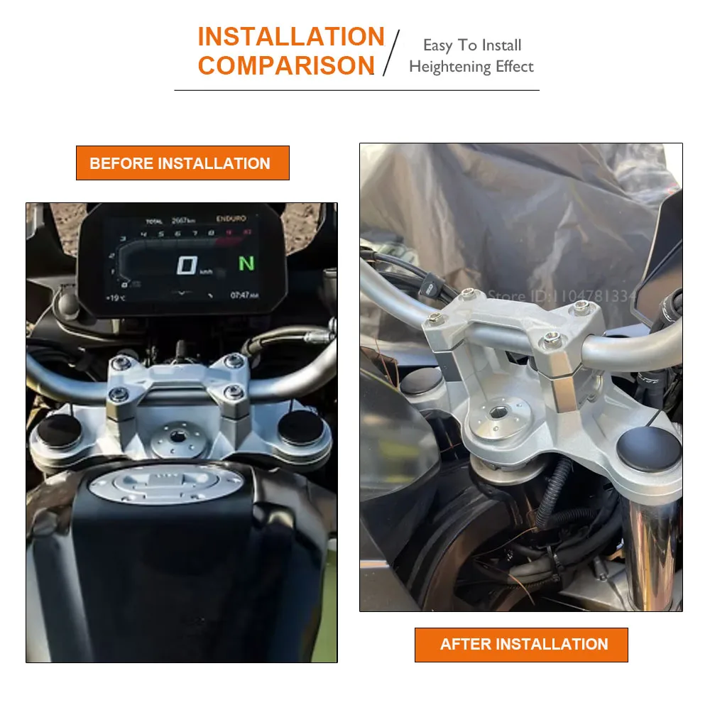 Motorcycle Handlebar Riser For F750GS 2018 2019 Aluminum Handle Bar Clamp Up Extend Adapter Heighten Kits For F750 GS 2020-2025
