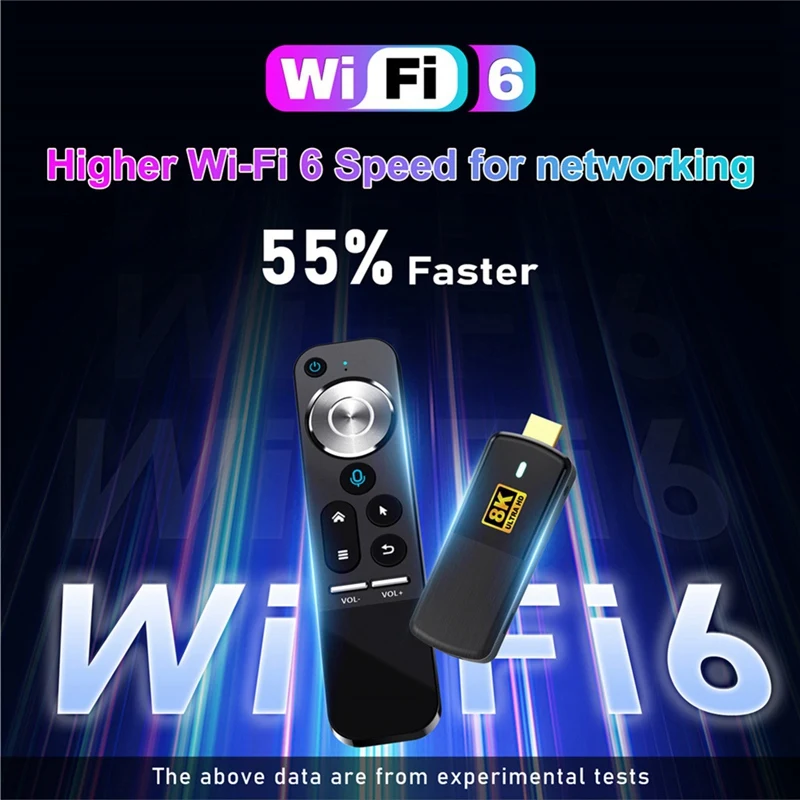 Black TV Stick For H96MAX M3 TV Stick 2GB+16GB Android 13.0 Smart TV Box Wifi6 4Kx2k H.265 HEVC RK3528 Set Top Box Media Player