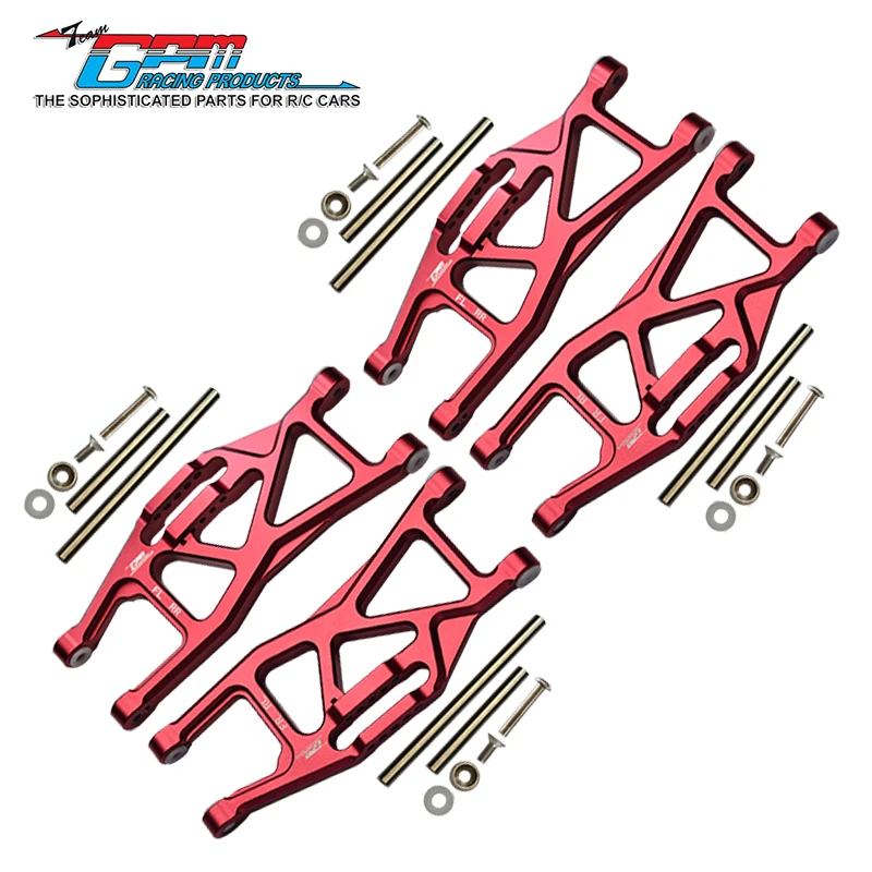 Brazos inferiores delanteros y traseros de aluminio GPM para 1/10 Maxx W/Widemaxx 8999 TRAXXAS