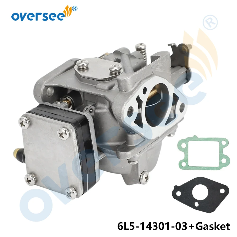 

6L5-14301-03 Карбюратор в сборе для 2-тактного подвесного двигателя YAMAHA 3HP 6L5-14301-05 6L5-14301-03-00