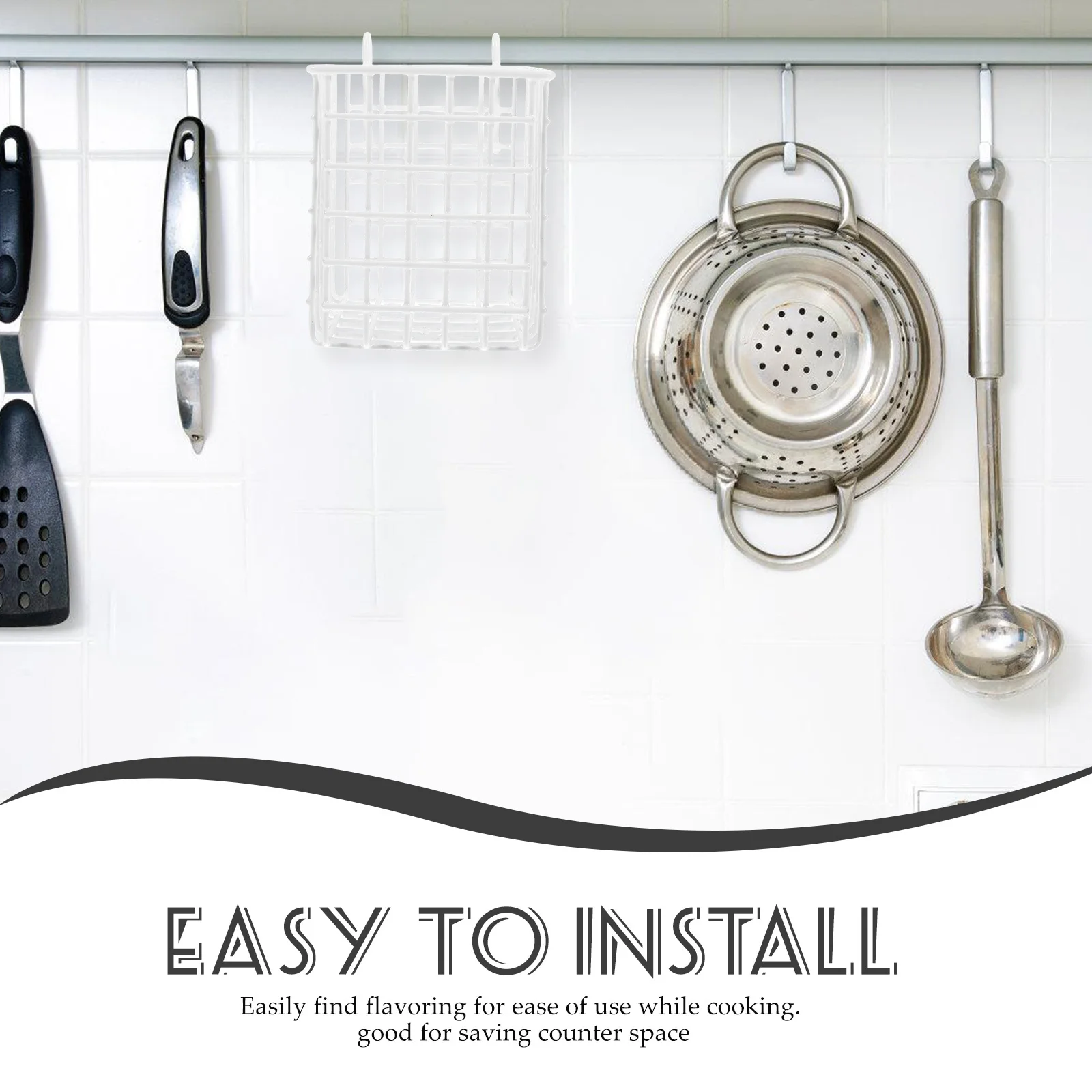 

Hanging Wire Basket Kitchen Bathroom Storage Organizer Metal Grid Basket For Cabinet Door Pantry Bedroom Shelving