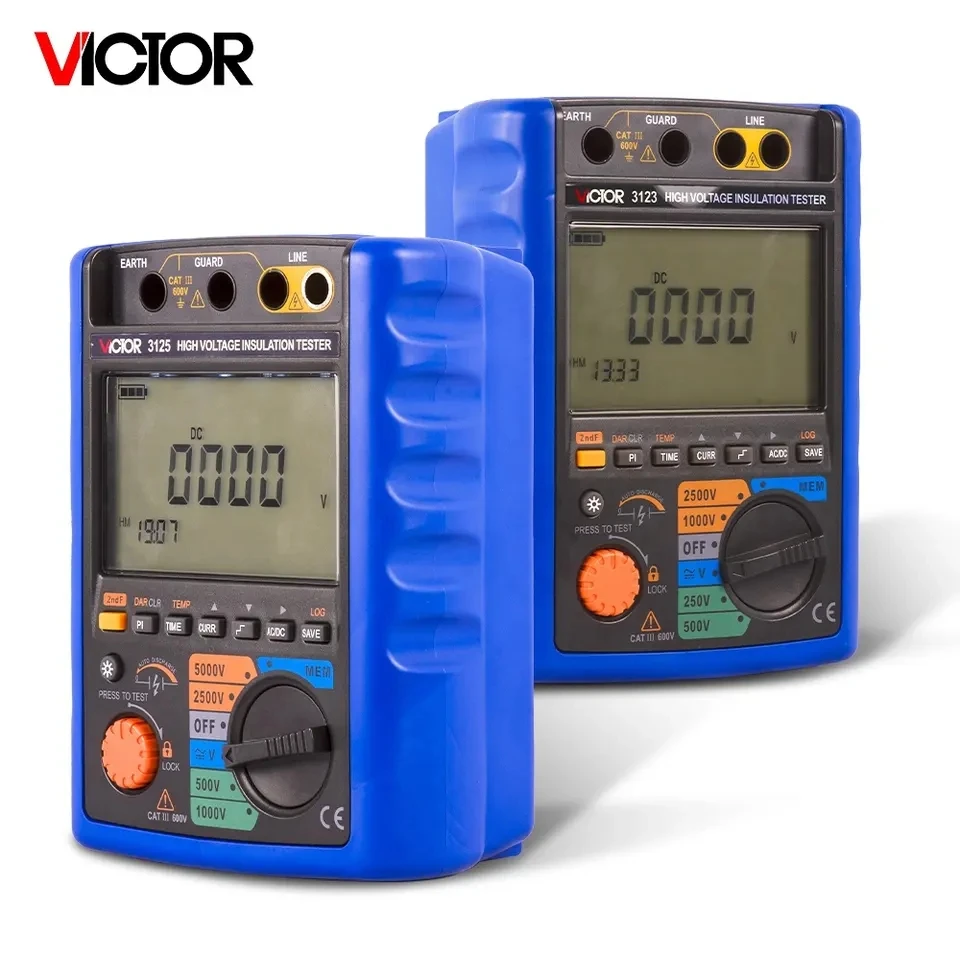 VICTOR Digital Insulation Resistance Tester VC3125 High Voltage Megohm Meter 5000V